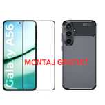 Set - Husa Model Carbon + Folie Sticla Samsung A16 A26 A36 A55 A56