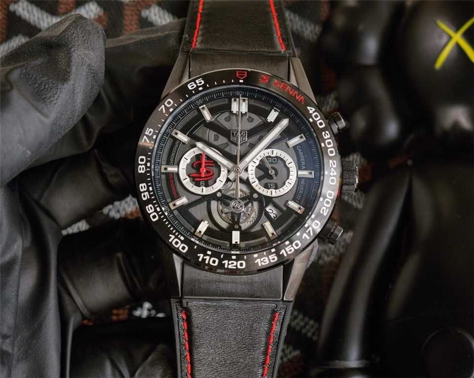 Ceas de bărbați TAG Carrera x Senna Chronograph Tourbillon