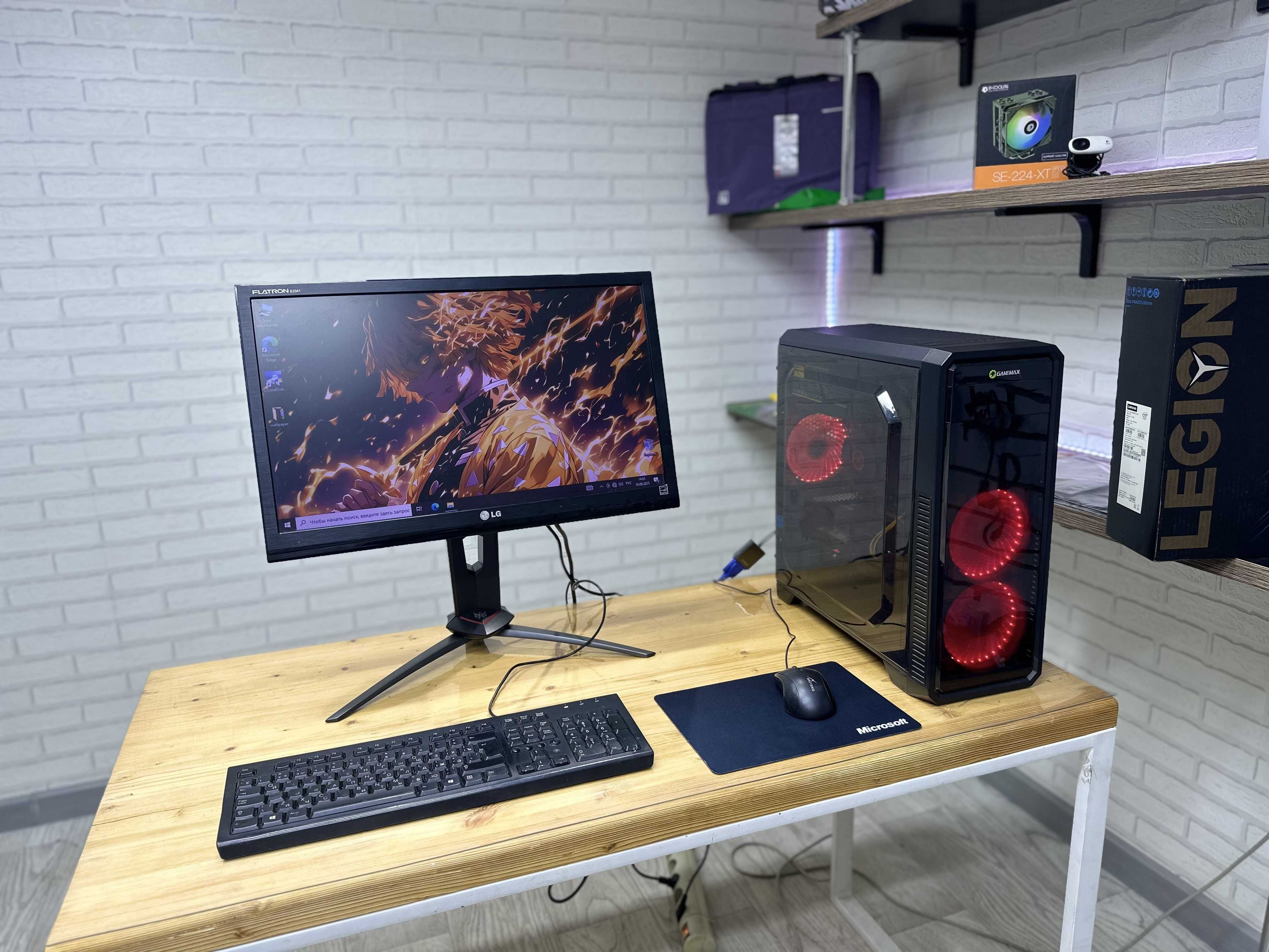 Игровой компьютер в полном комплекте
