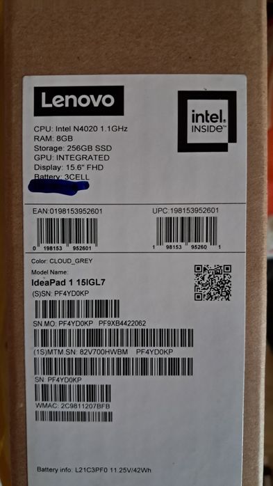 Нов лаптоп lenovo