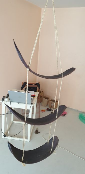 Suport etajera accesoriu decorațiune cocos Franța 1950