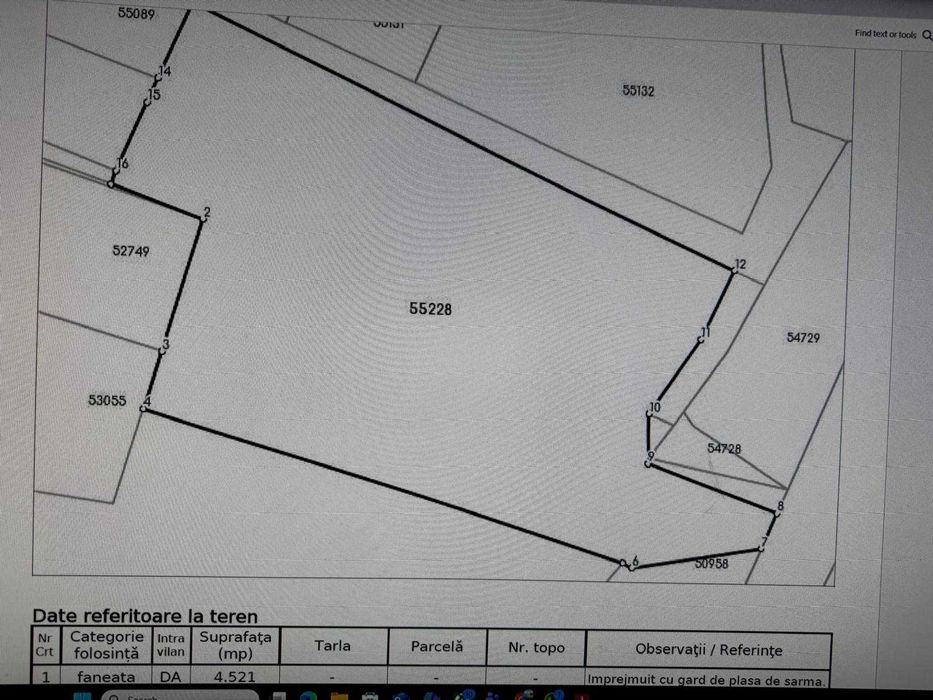 De vanzare teren Sovata ,Stana de vale