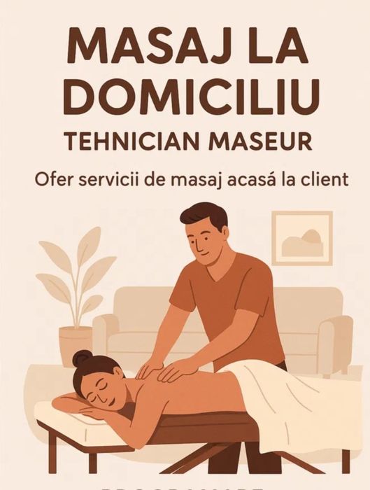 Masaj la domiciliul clientei