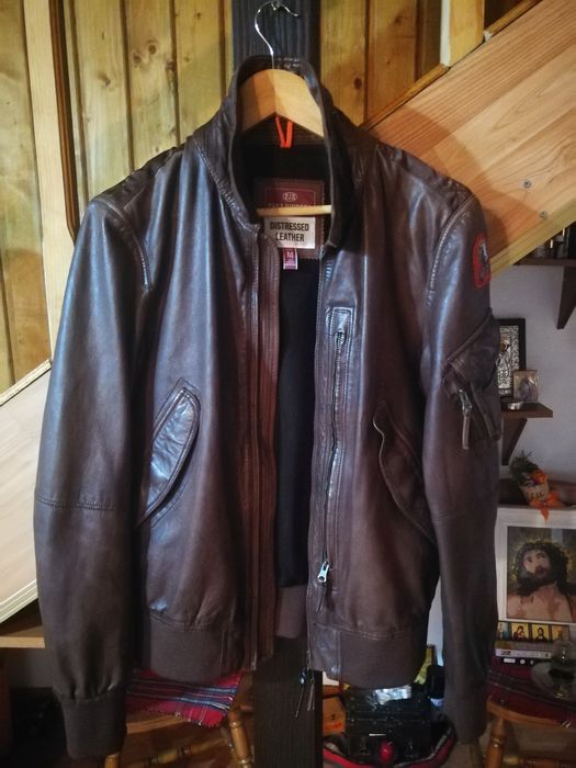 Jacketa Piele Aviator Pilot PARAJUMPERS BRIGADIERE*(CWU-45)MA-1 Luxuri