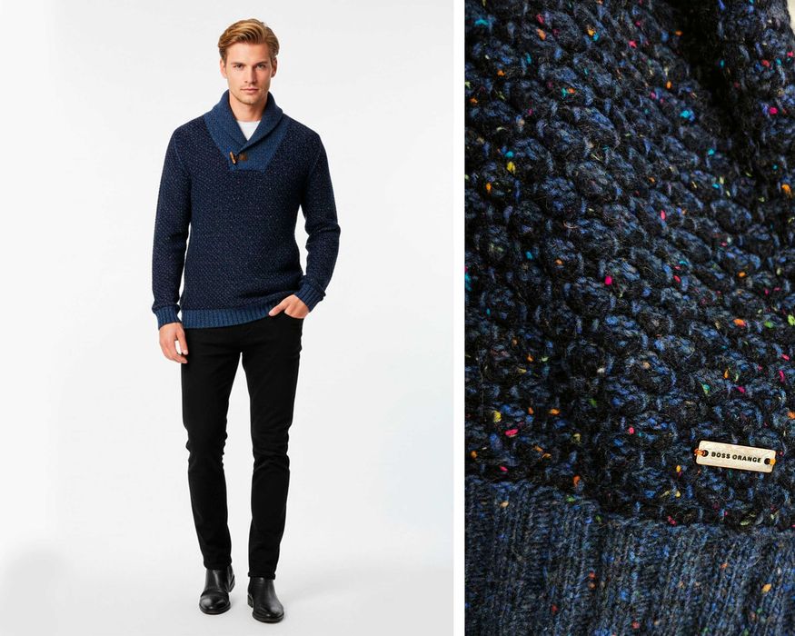 HUGO BOSS Оригинален мъжки пуловер размер 2XL