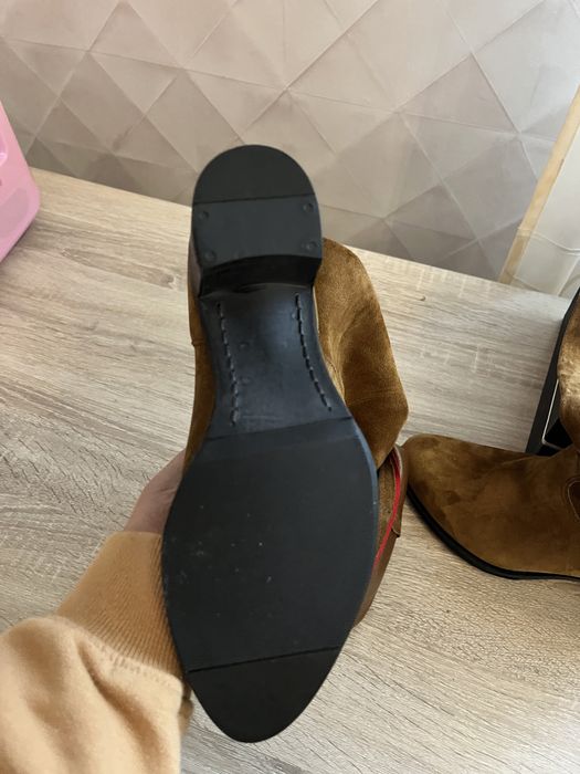 Cizme piele intoarsa exterior