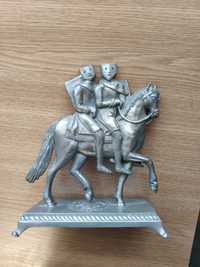 Statueta cavaleri din cositor