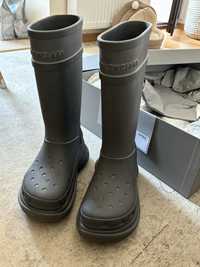 Balnciaga x crocs rubber boots