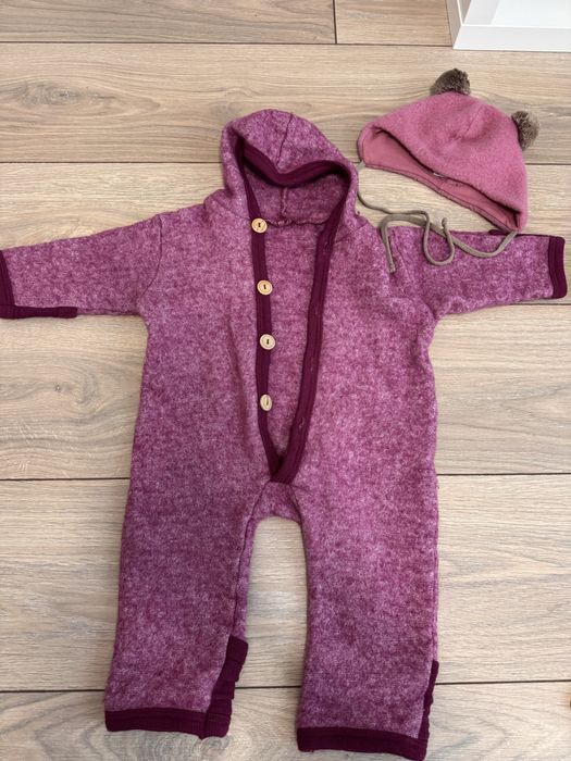 Overall lana Cosilana 62/68 si caciulita Pure Pure lana