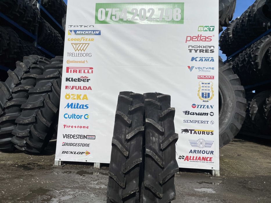 Anvelope noi cu camera  8.3-22 cu 10 pliuri pt tractor japonez Yanmar