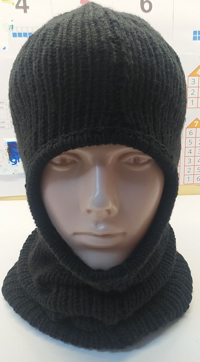 Зимний хиджаб женская шапка с длинным теплым горлышком