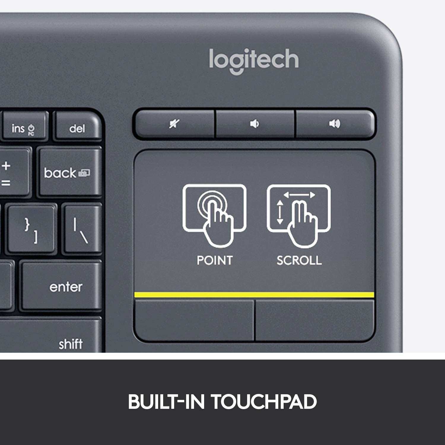 Tastatura NOUA Wireless LOGITECH Touch K400 Plus QWERTY