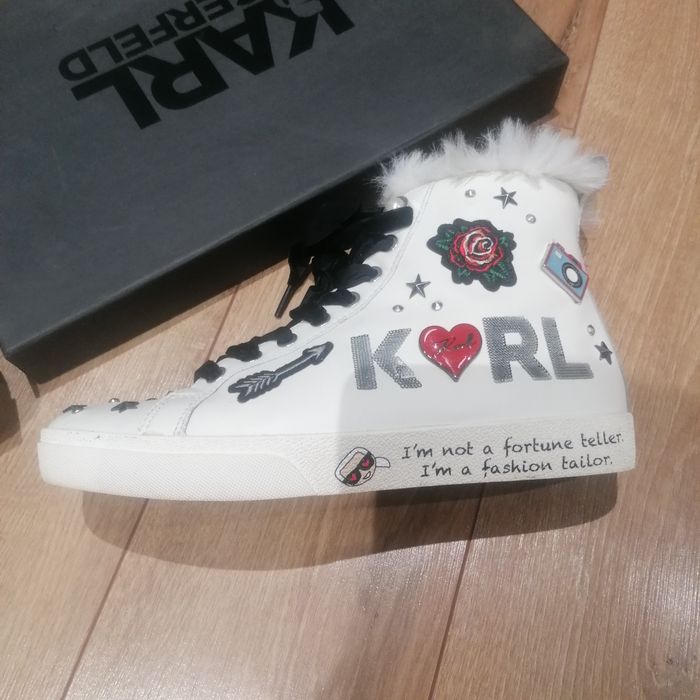 Sneakers Karl Lagerfeld imblaniti nr 38 piele naturala