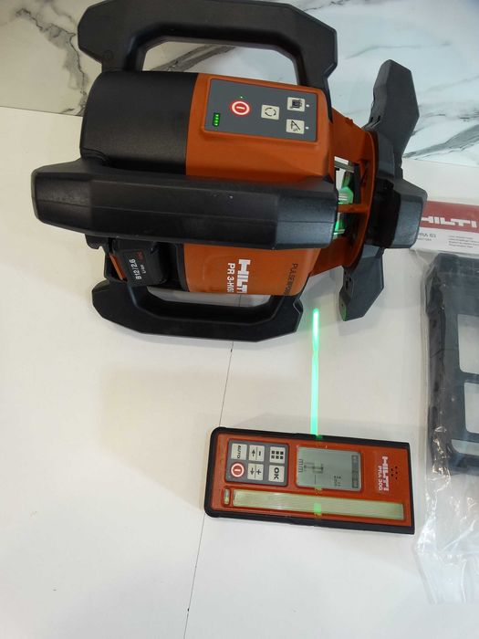 Hilti PR 3 HVSG - Ротационен лазер със зелен лъч / Гаранция