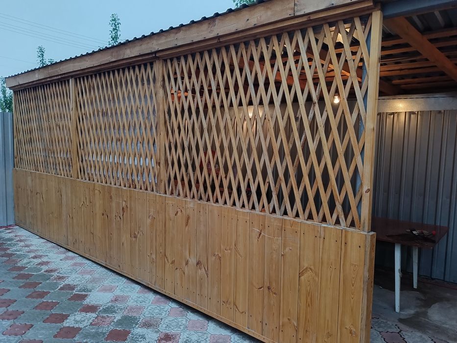 Готовая стена для беседки