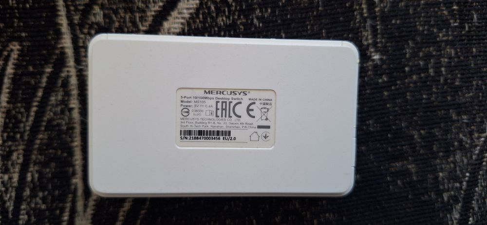 Mercusys 5 port, мрежов суич (switch), разклонител