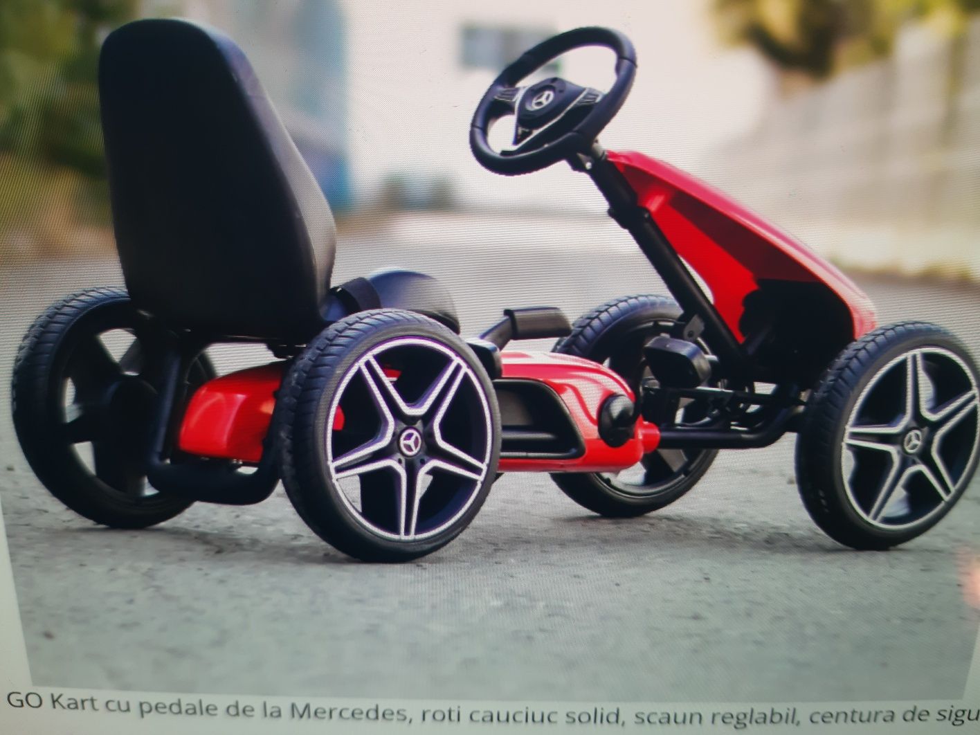 Vand kart cu pedale pentru copii Mercedes-Benz  Go Kart