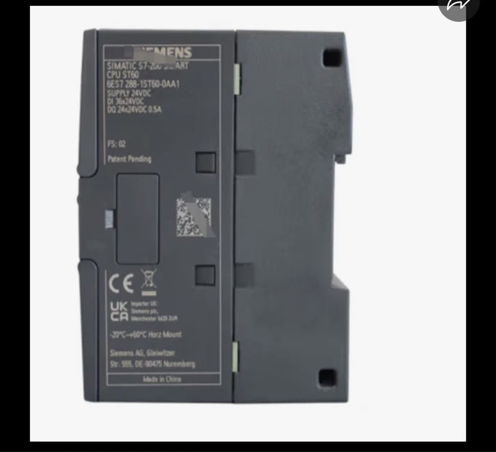 PLC SIMENS S7 200 smart st60 (НОВЫЙ)