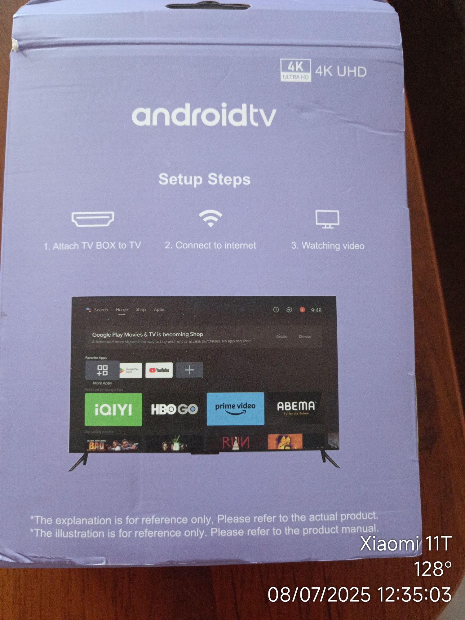 Tv box H 96 MAX с телевизия