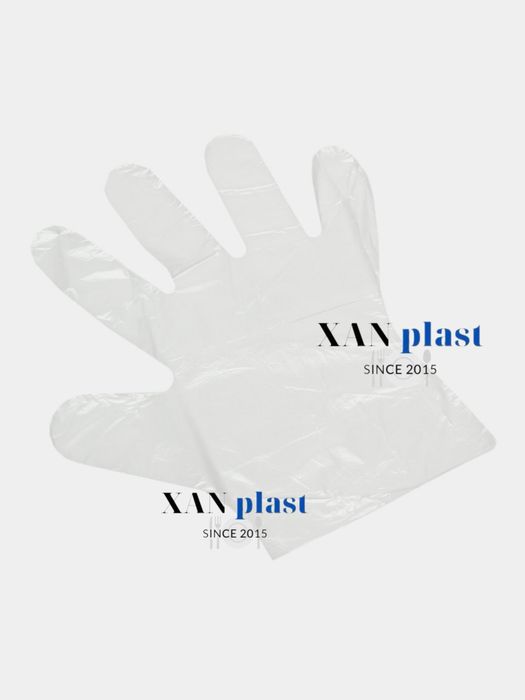 Одноразовые перчатки полиэтиленовые 100 шт - 50 пар! По низким ценам!