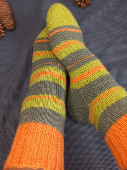 Носки вязаные, носки шерстяные ручной работы.