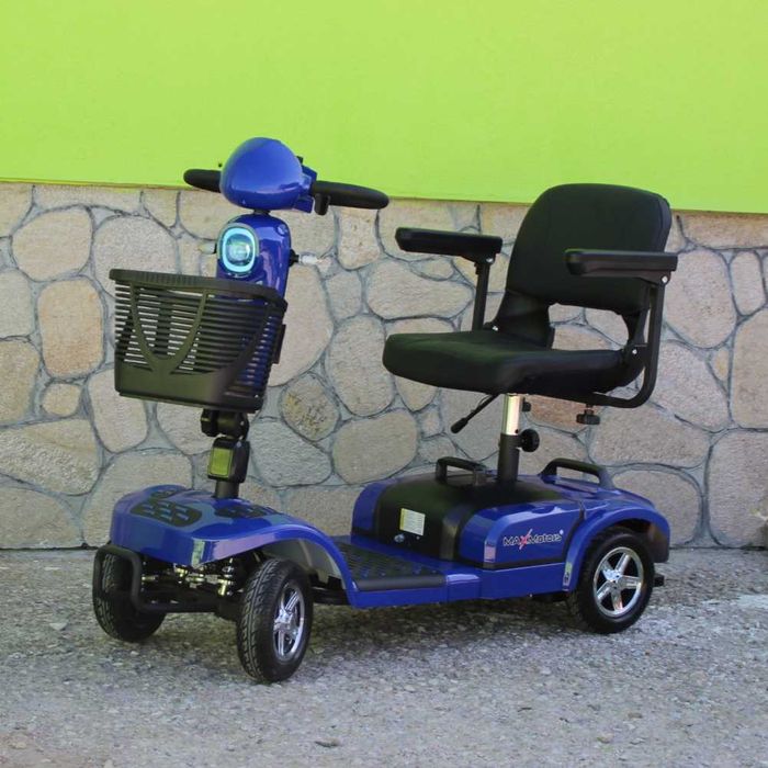 Инвалидна ел. четириколка Maxmotors 350W сваляема батерия BLUE