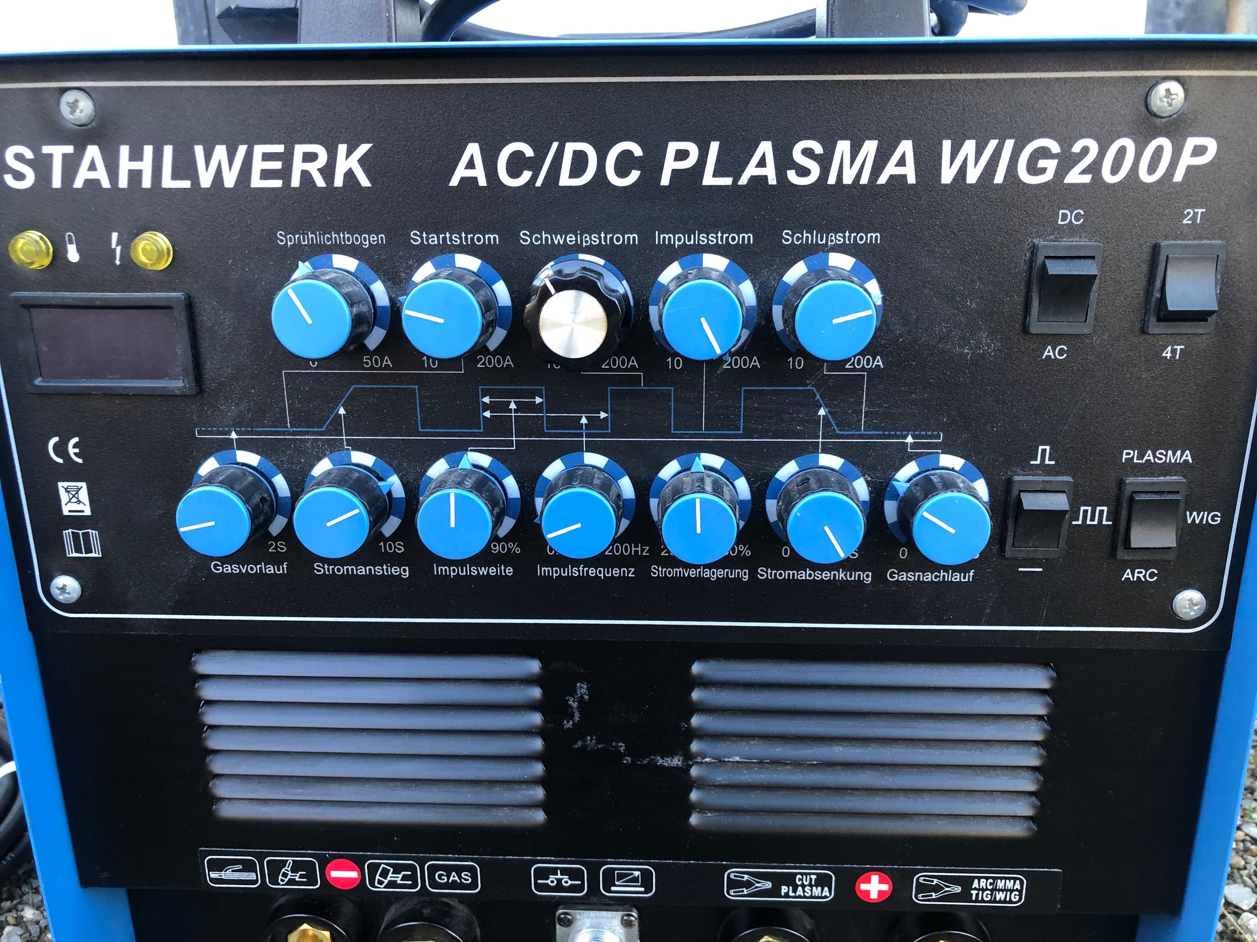 Аргонов заваръчен апарат AC/DC + ПЛАЗМА+педал  , 200А / Германия/, НОВ