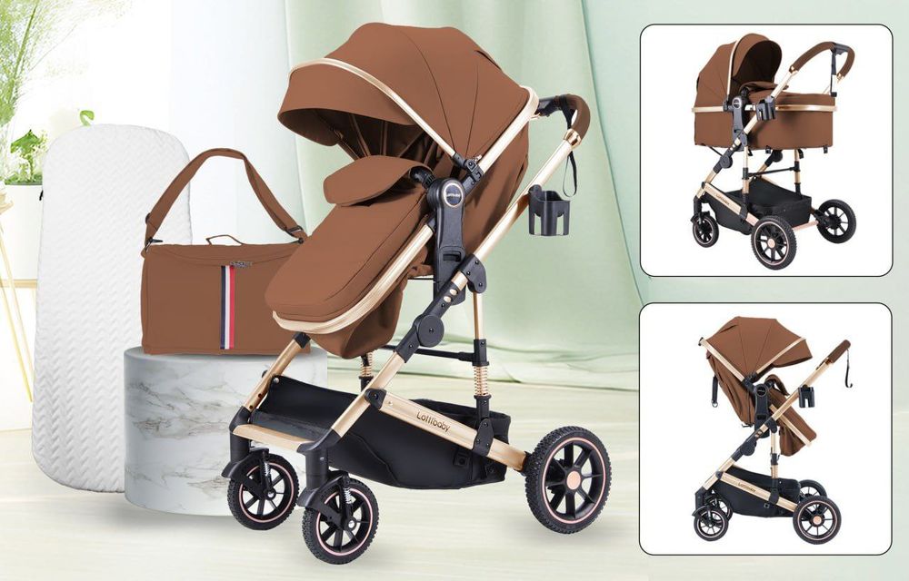 Детская коляска 2 в 1 Lattibaby (люлька + прогулочный блок)