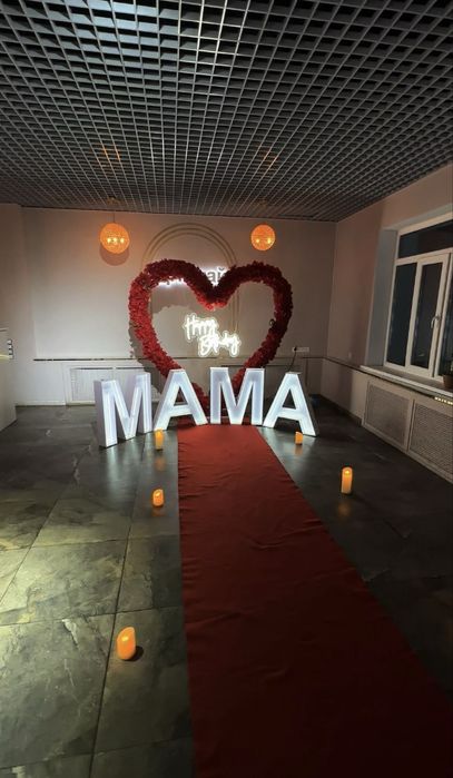 Сердце со свечами