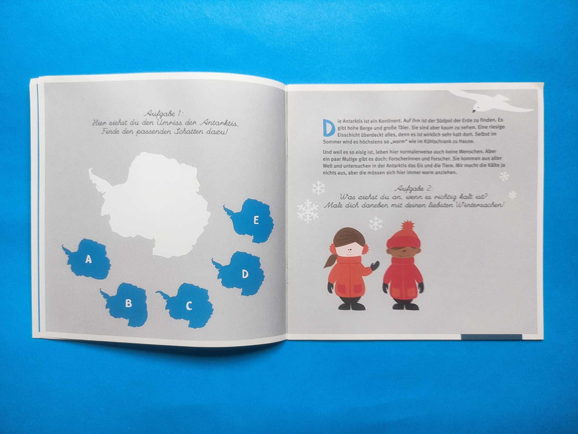 Интерактивная Книжка об Антарктике для Детей на Немецком Языке