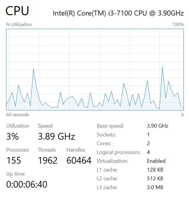 PC/Calculator Light Gaming i3 7100 GTX 1060