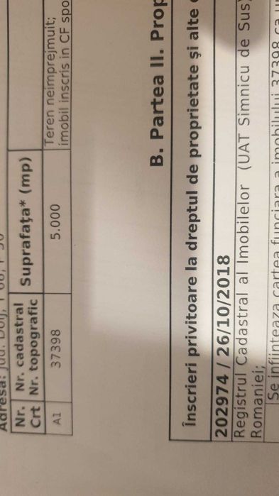 vand teren extravilan construibil 5000 mp