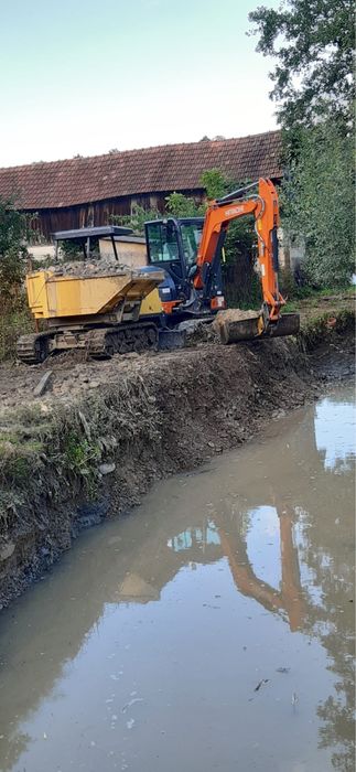 Inchiriez miniexcavator excavator, sapaturi, fose, canalizari