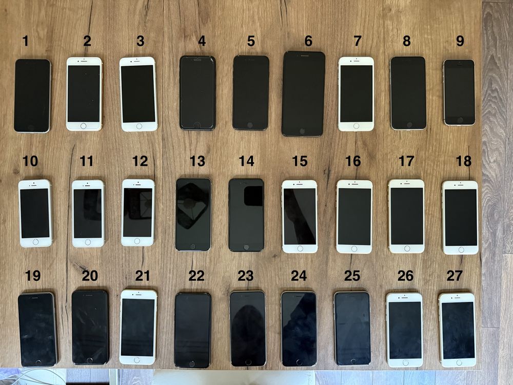 Пакетна цена 27 броя iPhone 6s/7/8/SE