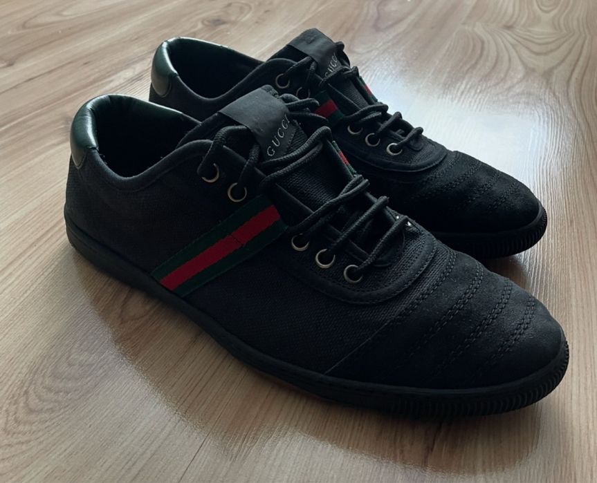 GUCCI 77 Black Canvas Sneakers/мъжки кецове/сникърси 43-8,5