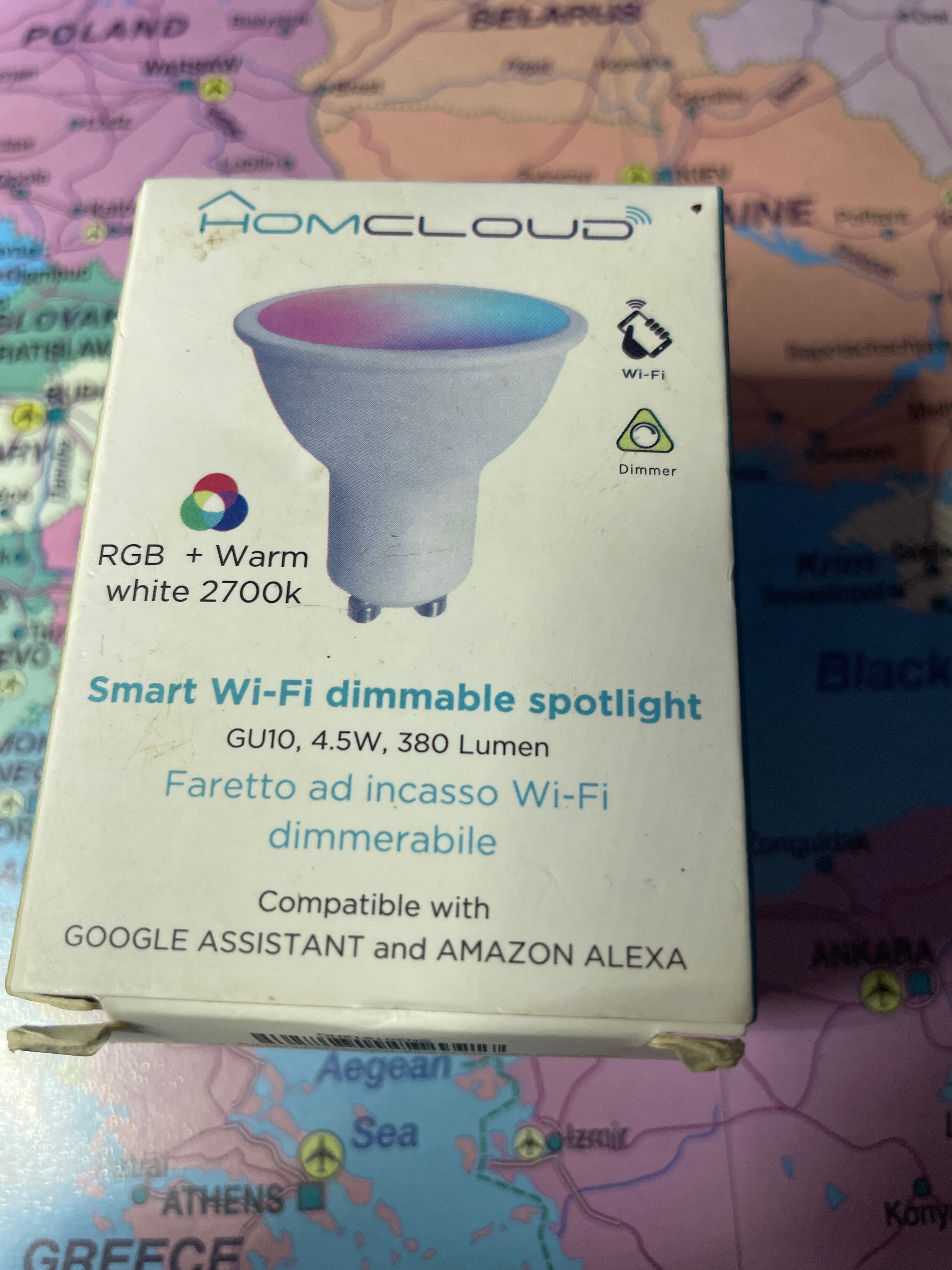 Vand bec smart LED RGB GU10 lumina calda 2700k