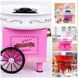 Машина за захарен памук Cotton Candy Maker Ретро дизайн, Розова/Червен