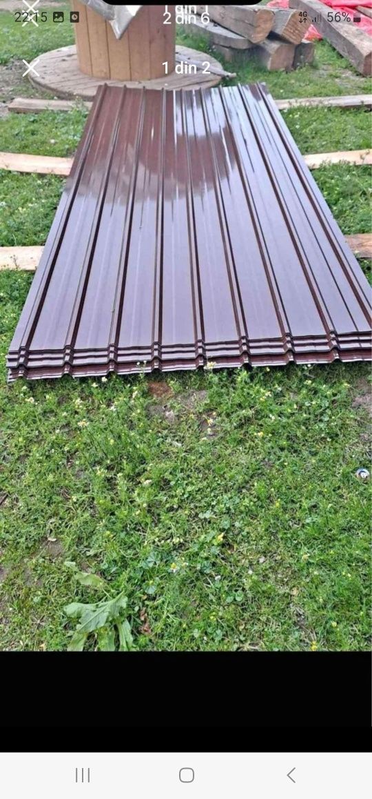 Vand Tabla Cutata Zincata Și Colorata pentru acoperișe și garduri etc