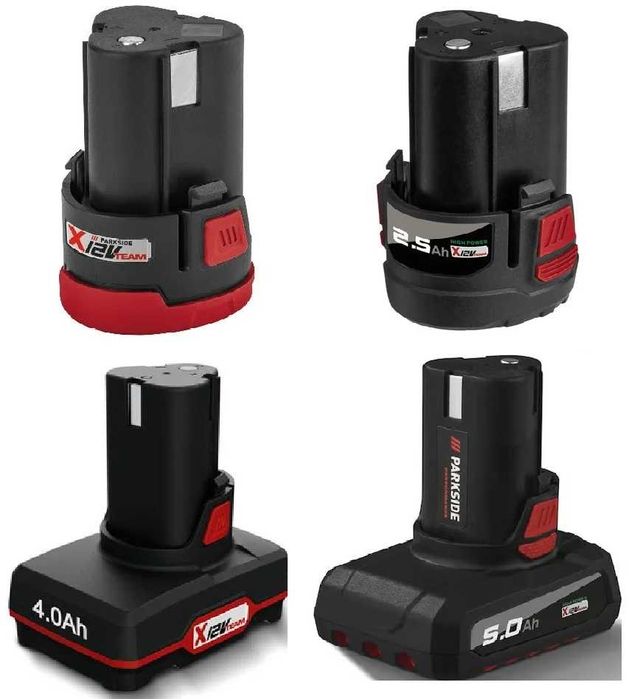 Батерия и зарядно PARKSIDE - 12V  2 Ah, 2.5Аh, 4Ah, 5Ah