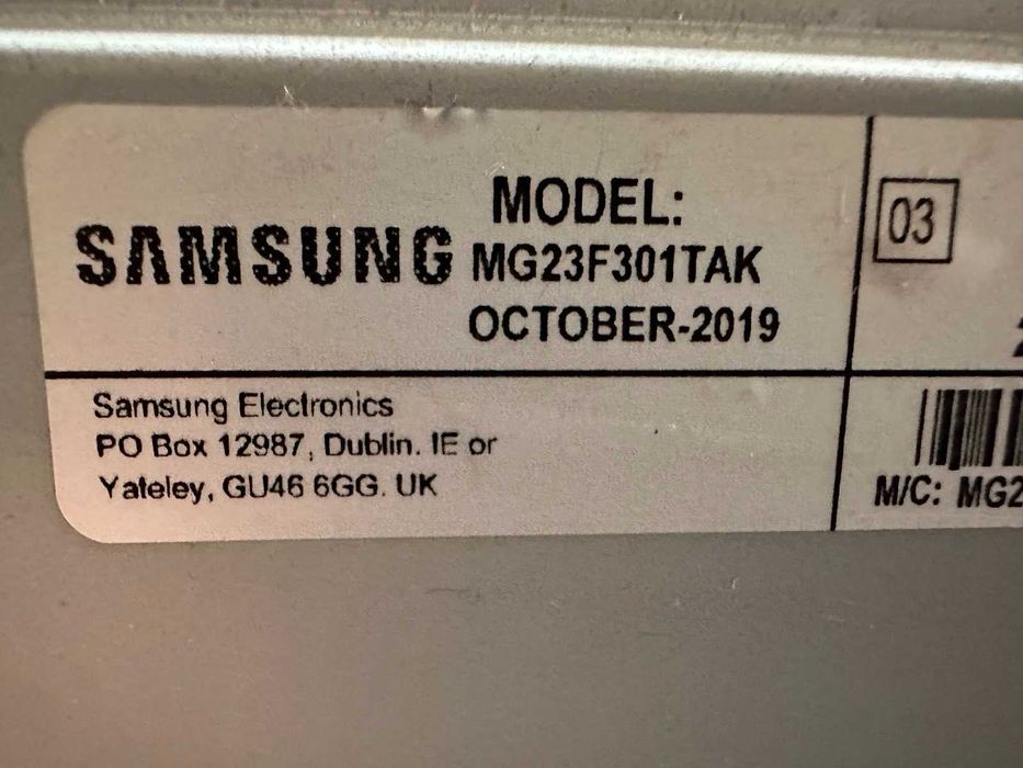 Микровълнова фурна Samsung MG23F301TAK , 23 Литри, 800 W