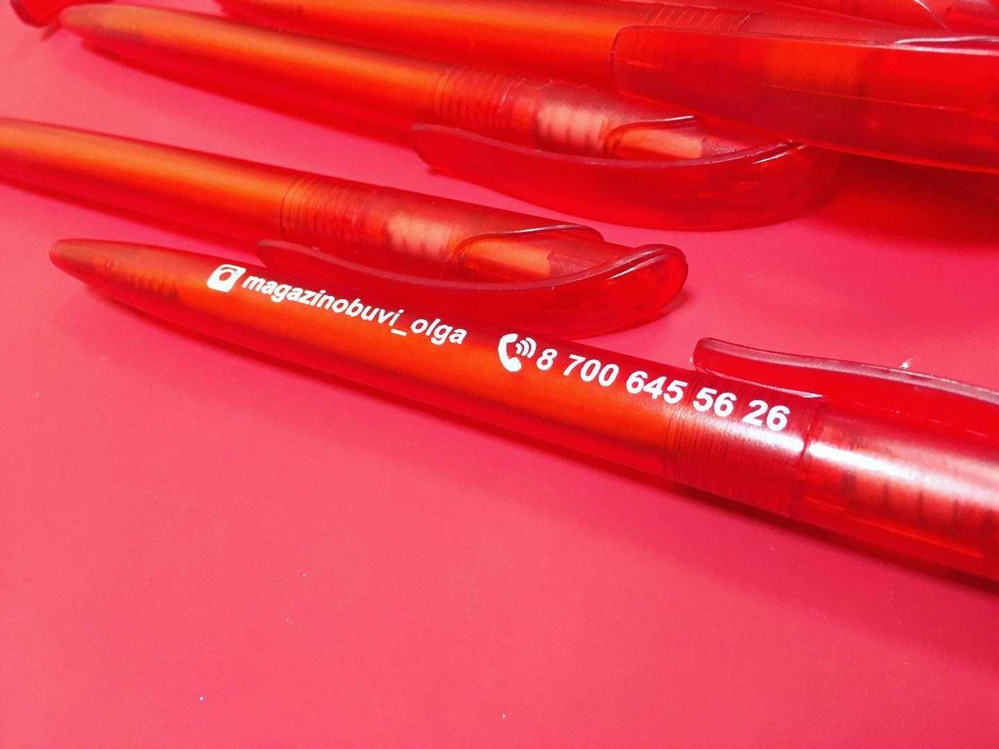 Печать на ручках, нанесение логотипа на ручки, УФ печать
