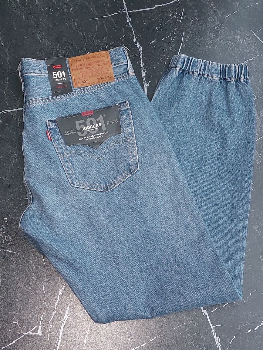Джинсы мужские Levi's 501 Joggers размер 33-32 ,34-32