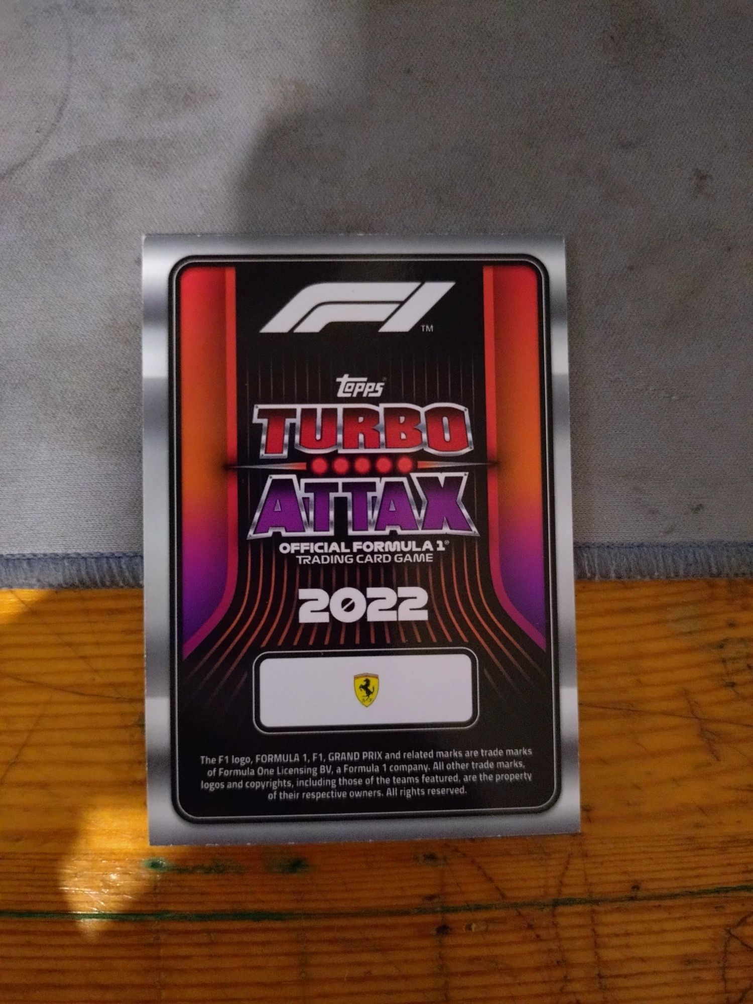 Carlos Sainz #134 2022 Topps Turbo Attax Formula 1