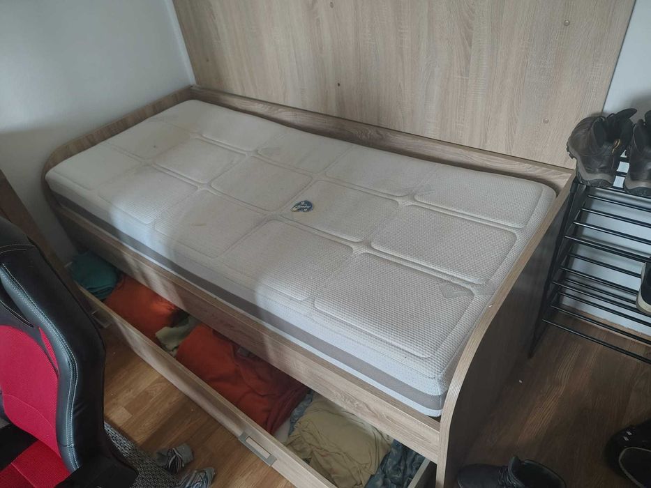 Pat cu Saltea 90x200