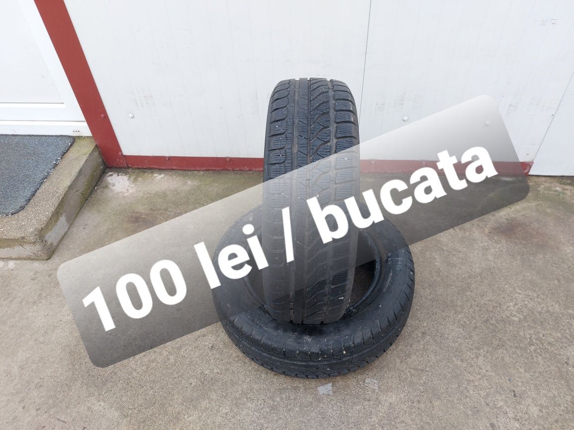 100 lei bucata! Doua anvelope M+S/IARNA 185 60 15 Dunlop! 7 mm