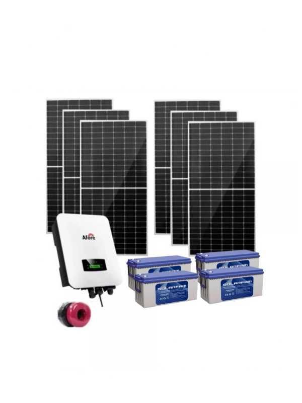 Автономна соларна система 6600W + 4 бр. 200Ah GEL акумулатора