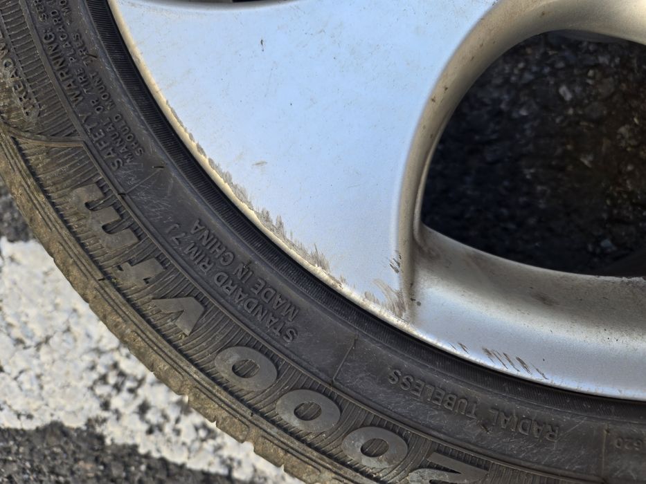 Jante aliaj Skoda 5x100 pe 16 cu anvelope vara