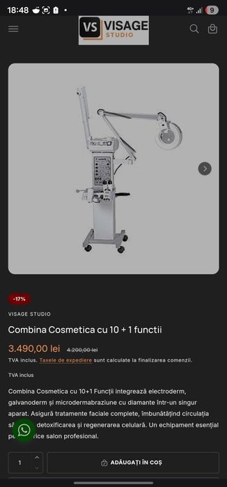 Aparat ingrijire ten cosmetice față corpului piele ozon, terapie,l