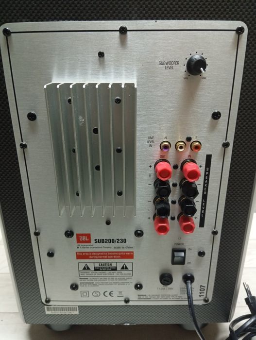 Субуфер JBL sub 200 / 230 + 5бр. колонки