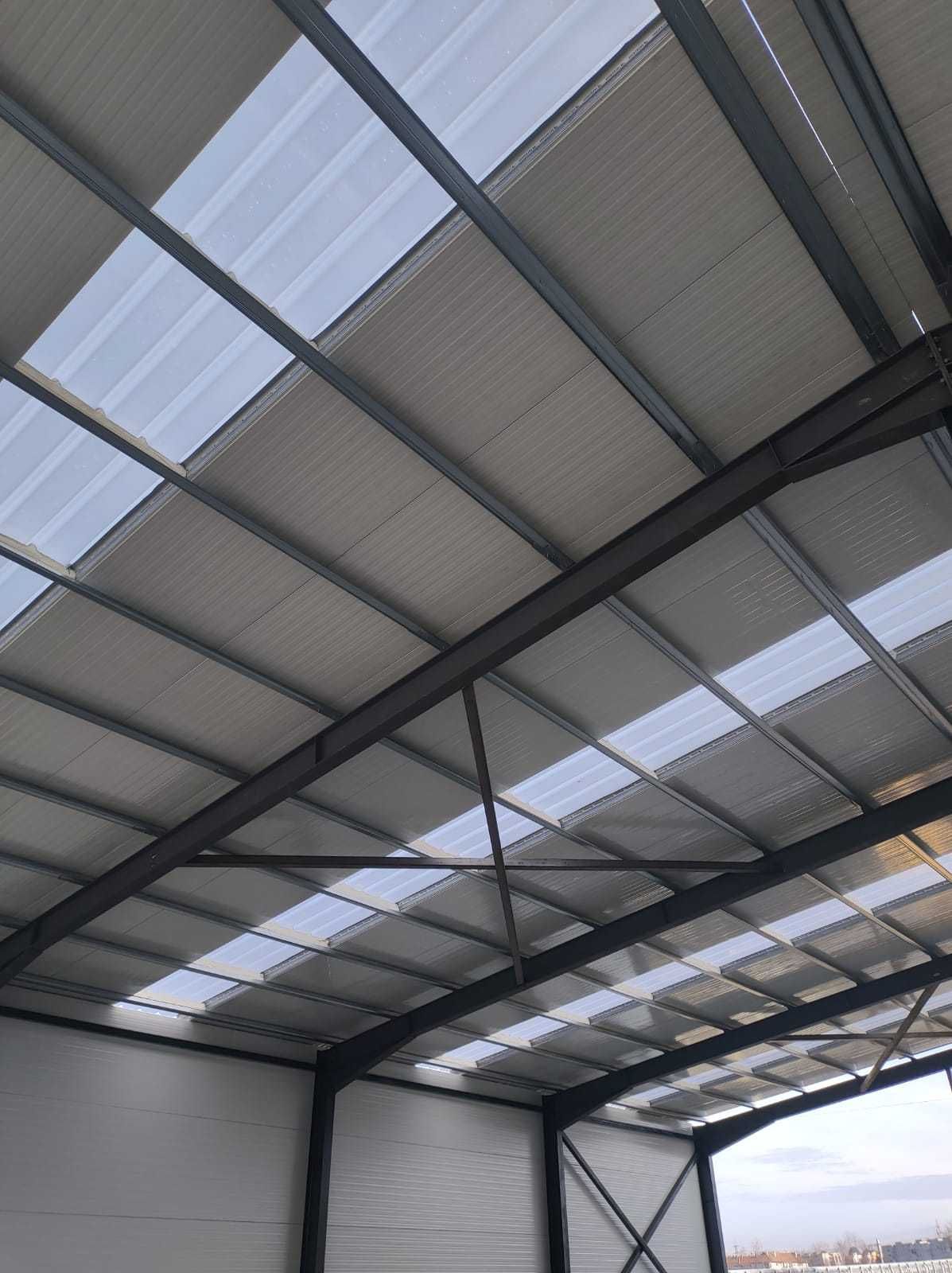 Luminatoare policarbonat sistem acoperis si perete